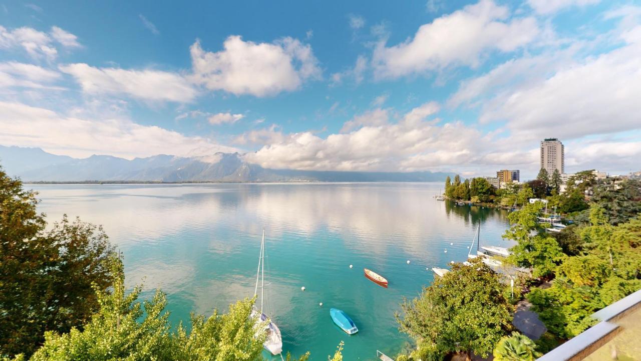 Lakefront Apartment With Exceptional View Territet Eksteriør billede